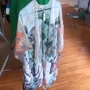 Jc sunny green turtle kimono cardigan